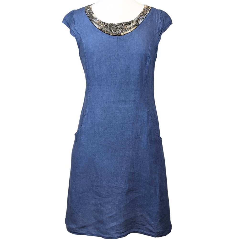 Lina Tomei Italian Linen Dress Medium